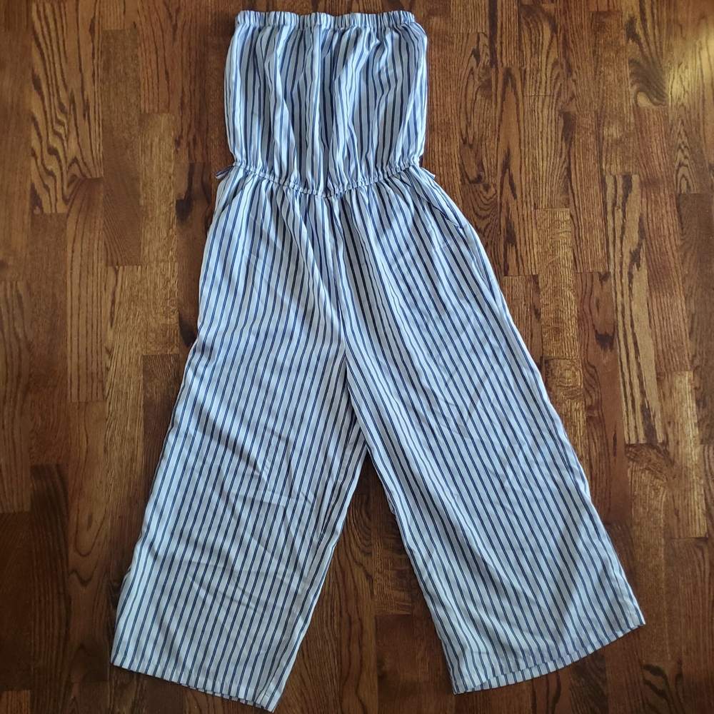 Striped Blue Jumpsuit